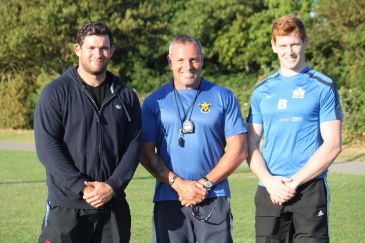 The new coaching staff - Nathan Catt, Nick Hill and Jack Tovey
