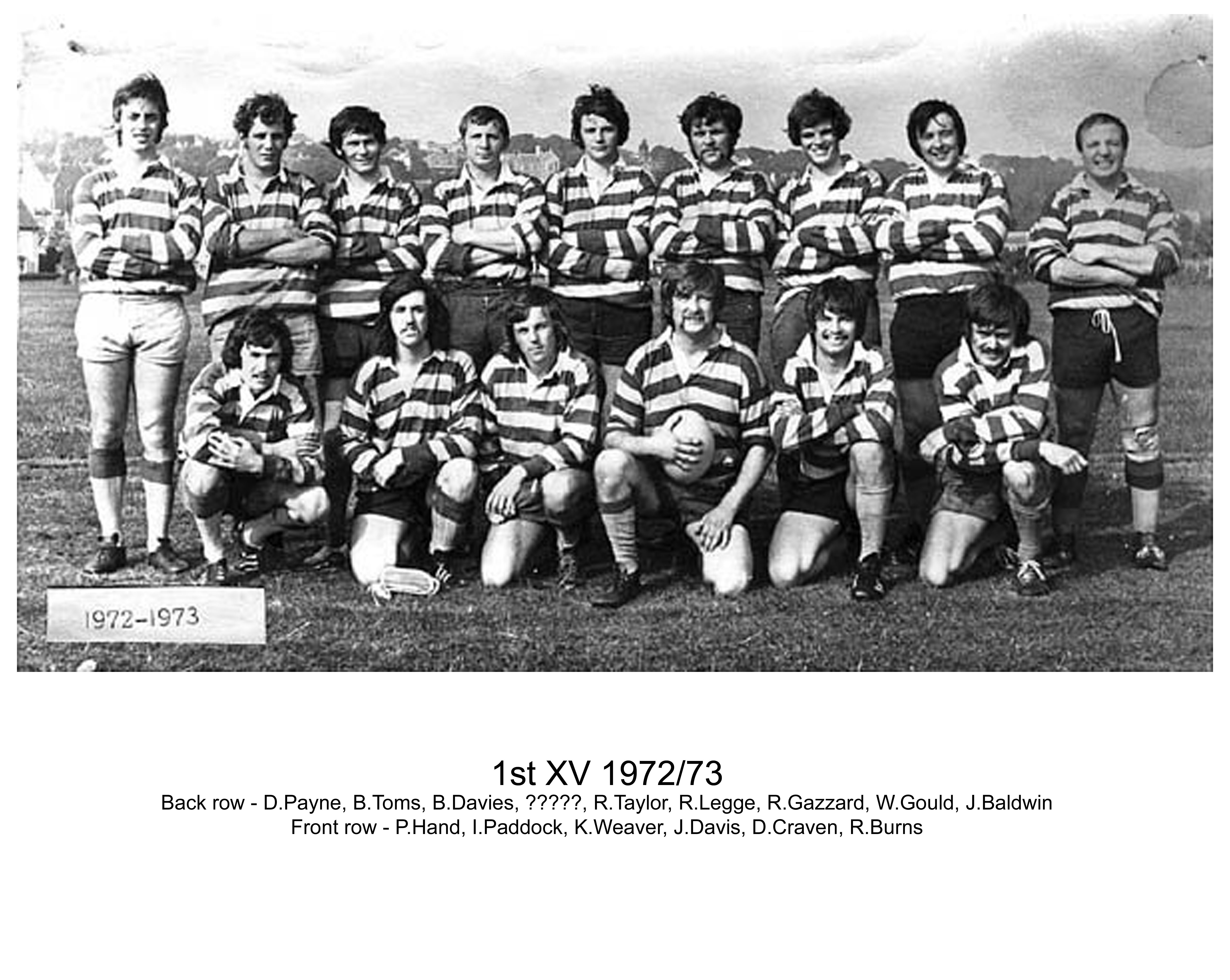 Brian Toms - 1st 1972-73