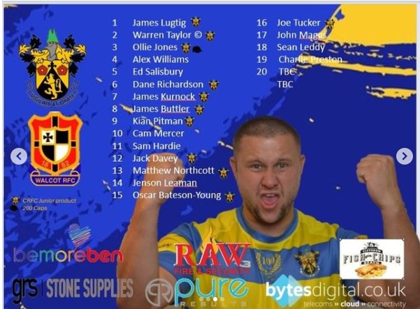 Teams for the weekend