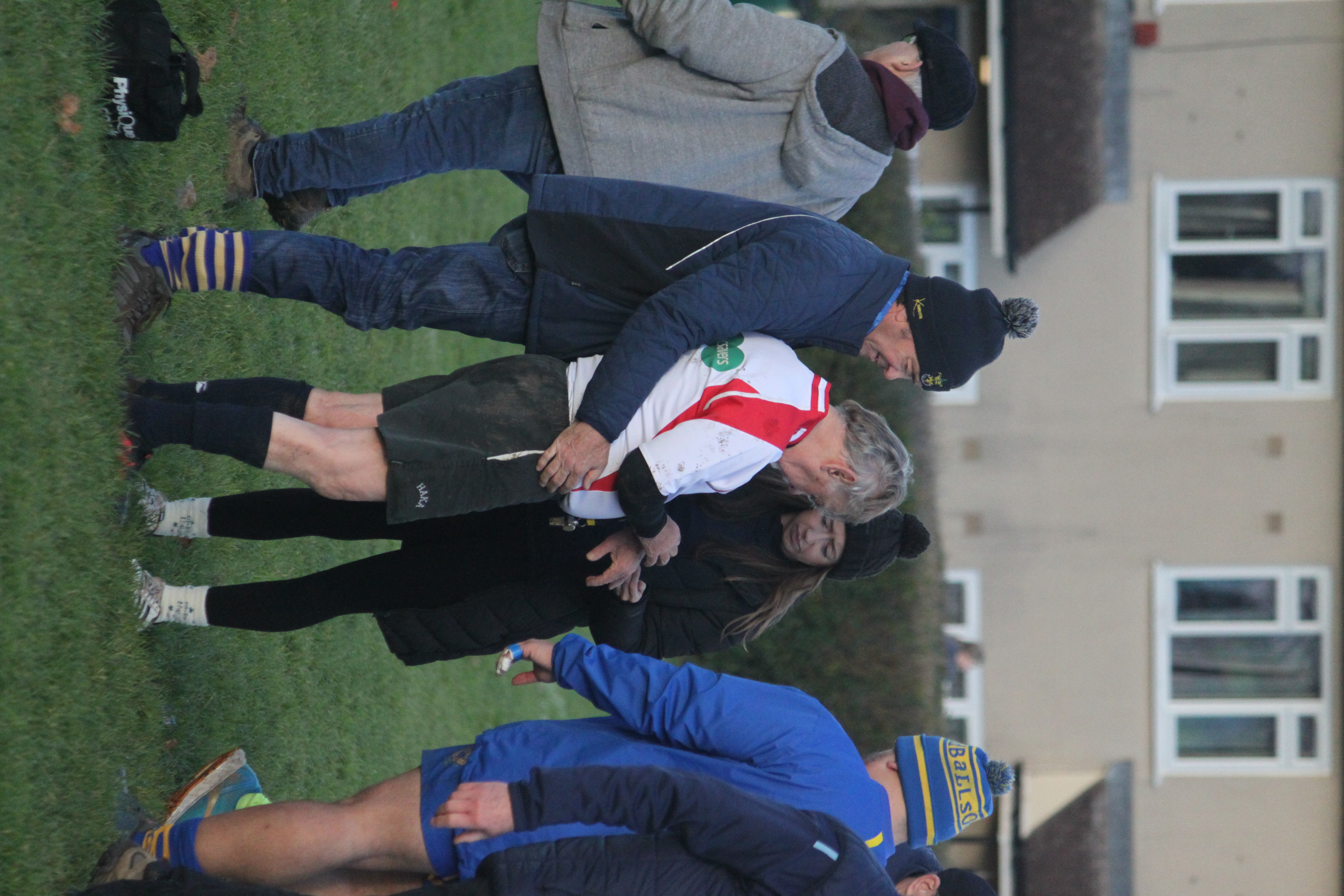 Referee Adrian checking the time