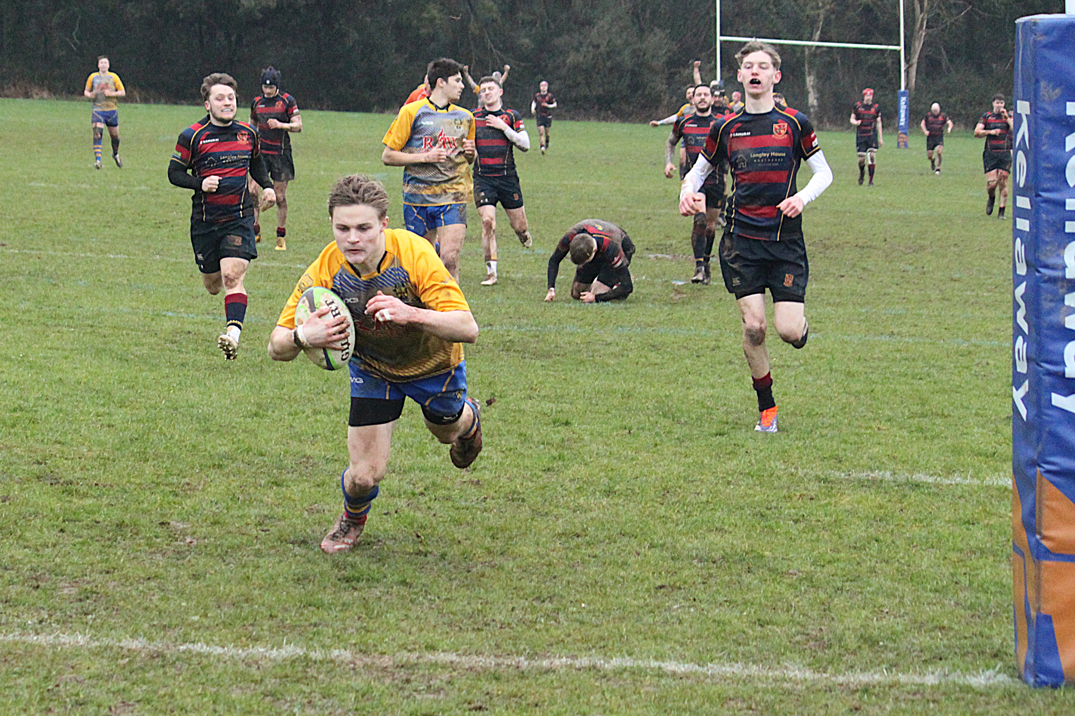 Alfie Parsons scores his long range effort