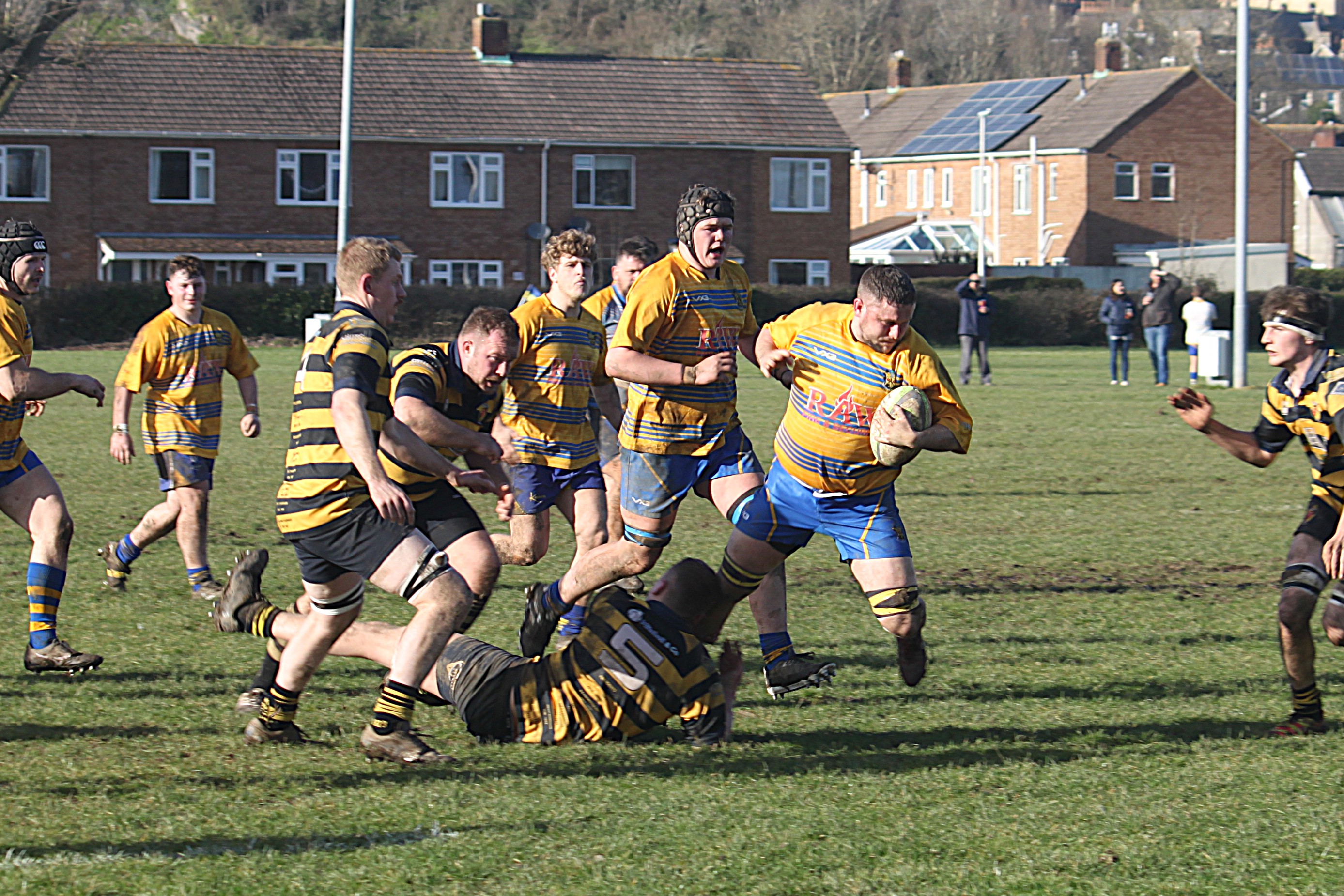 New dad and Captain Wozza on the charge