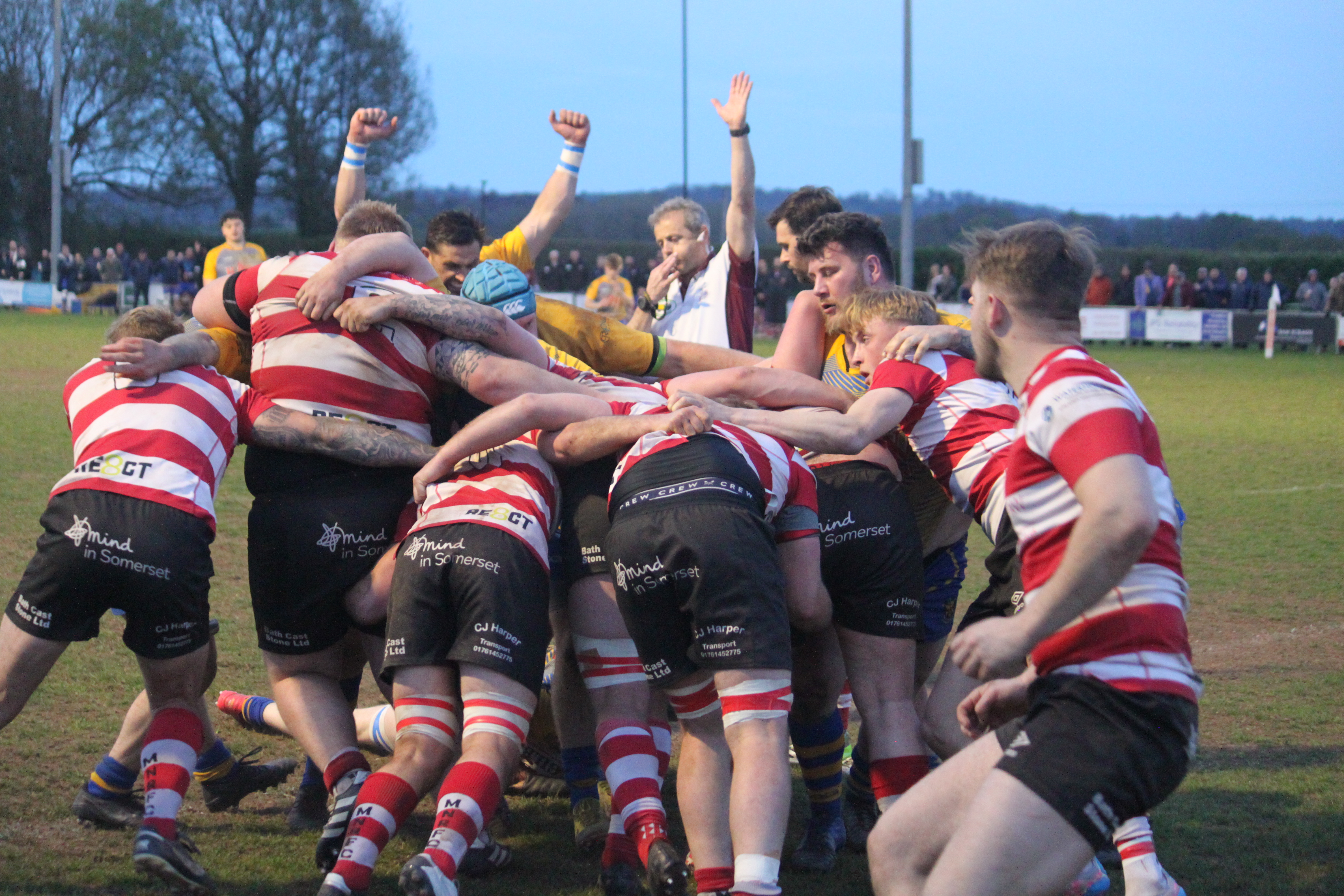 Woody scores Clevedon's opener...