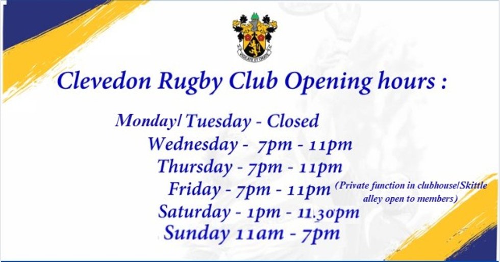 Opening Hours Week Commencing 17th February
